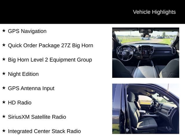 2021 RAM 1500 Big Horn Crew Cab 4x4 5'7" Box