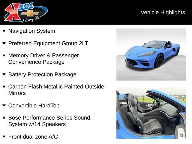 2023 Chevrolet Corvette Stingray 2LT