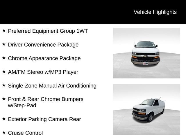 2022 Chevrolet Express Cargo 2500 RWD 2500 Regular Wheelbase WT