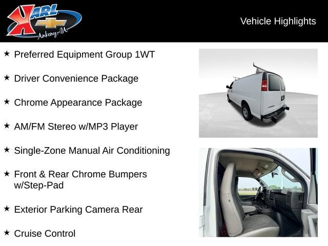 2022 Chevrolet Express Cargo 2500 RWD 2500 Regular Wheelbase WT