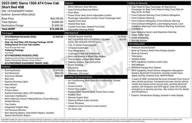 2023 GMC Sierra 1500 AT4