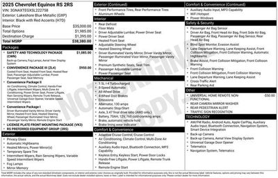 2025 Chevrolet Equinox RS