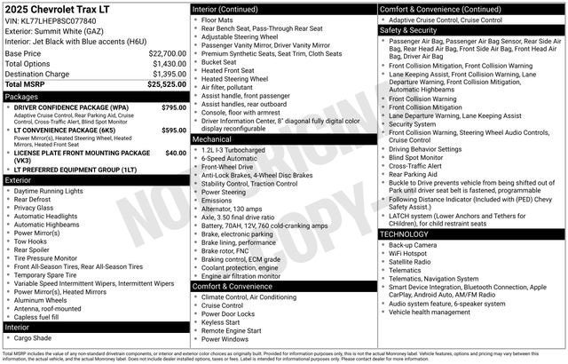 2025 Chevrolet Trax LT